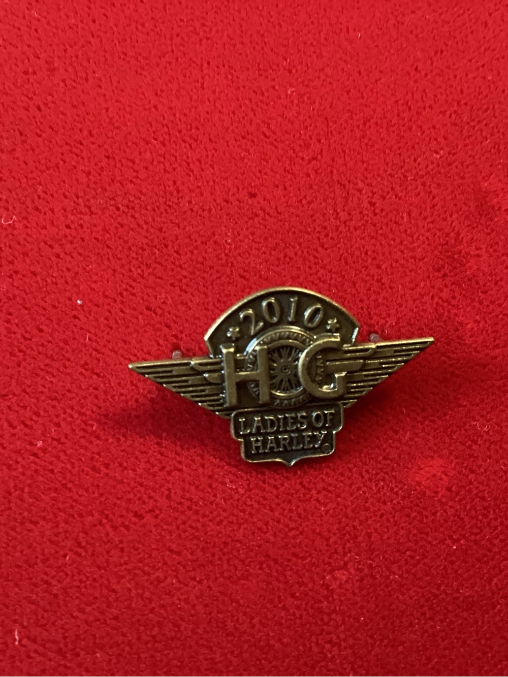 Harley-Davidson Vintage Bronze HG Winged Ladies of Harley Pin